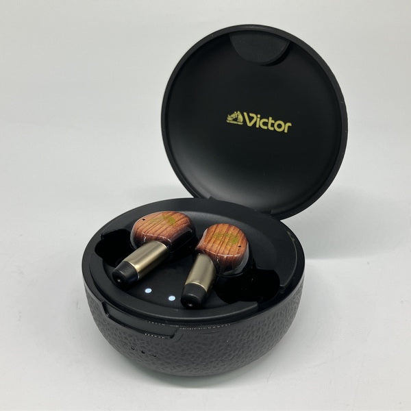 Victor WOOD master ワイヤレスイヤホン　サンバースト中古品 Victor 【中古】WOOD master HA-FW5000T-T サンバーストブラウン
