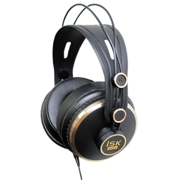 鬼コスパ　ISK HD9999 本格派のヘッドホンＤＪ　黒×金　ゴールド iSK HD9999 – e☆イヤホン