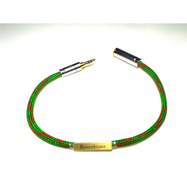 Rosenkranz HP-ATG1 / 3.5mm plug to jack 音質改善ケーブル(緑) – e