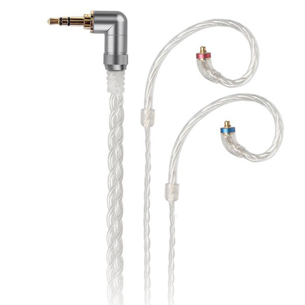 FIIO LC-3.5C 3.5mmシングルL字 銀メッキ高純度単結晶銅8芯ケーブル