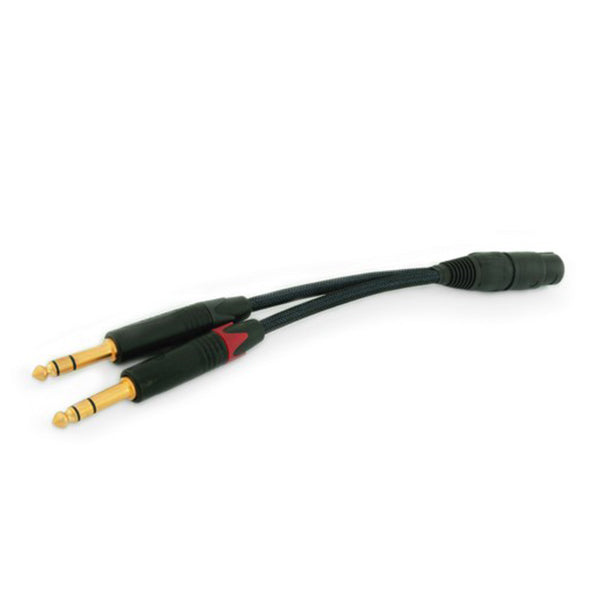 MYTEK 純正品 XLR ヘッドホン ケーブル アダプター Brooklyn MYTEK Digital 2 x 6.3mm to 4 pin XLRバランスヘッドホンケーブル