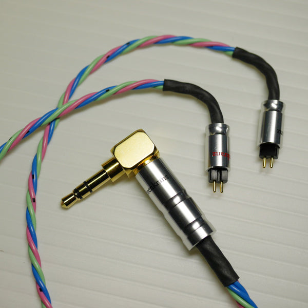 HP-Concerto 3.5/Lshape to IEM 2Pin (RK-SIlver/BA用リケーブル-3.5mmL字)