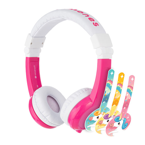 BuddyPhones Explore Foldable Unicorn with Mic