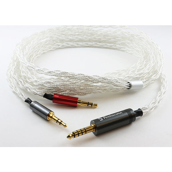 Pentaconn Φ4.4バランス接続-Φ3.5×2 純銀ケーブル 【NBB1-14-007-30
