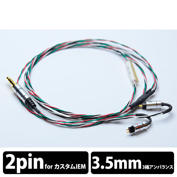 HP-196 CIEM 2Pin-3.5mmステレオミニプラグ