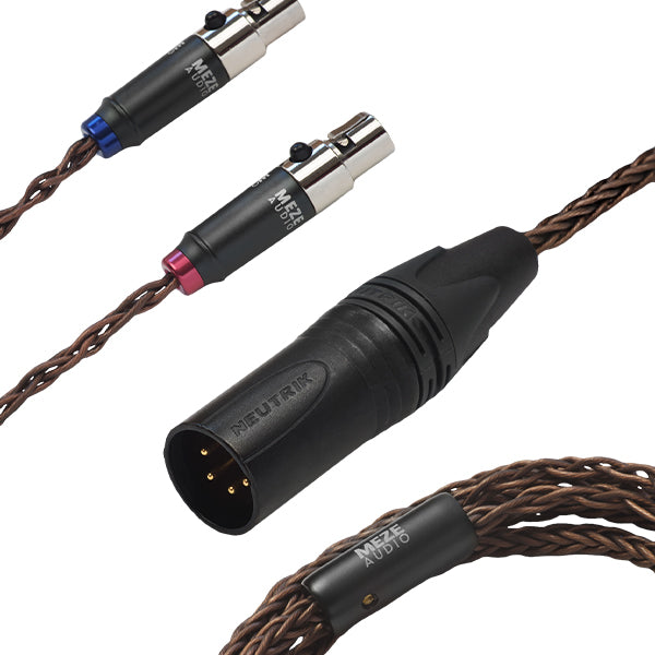 Meze Audio PCUHD アップグレードケーブル シルバー Meze Audio Empyrean 4Pin XLR PCUHD アップグレードバランス