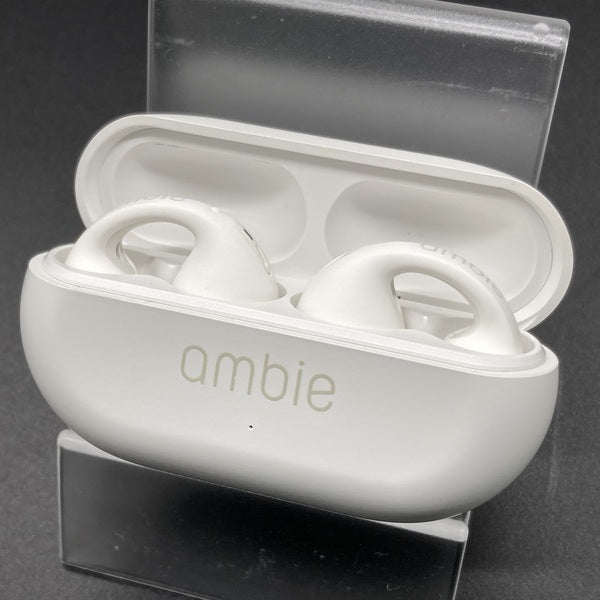 未開封:ambie sound earcuffs AM-TW01/WC ホワイト 新品未開封】ambie ワイヤレスイヤホン AM-TW01 WHITE ambie(アンビー