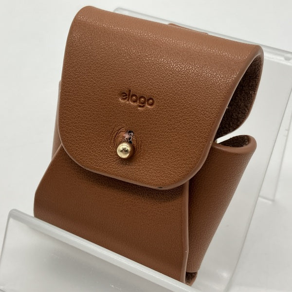 【中古】AIRPODS LEATHER CASE for AirPods ブラウン 【EL_APDCSGLLC_BR】【秋葉原】
