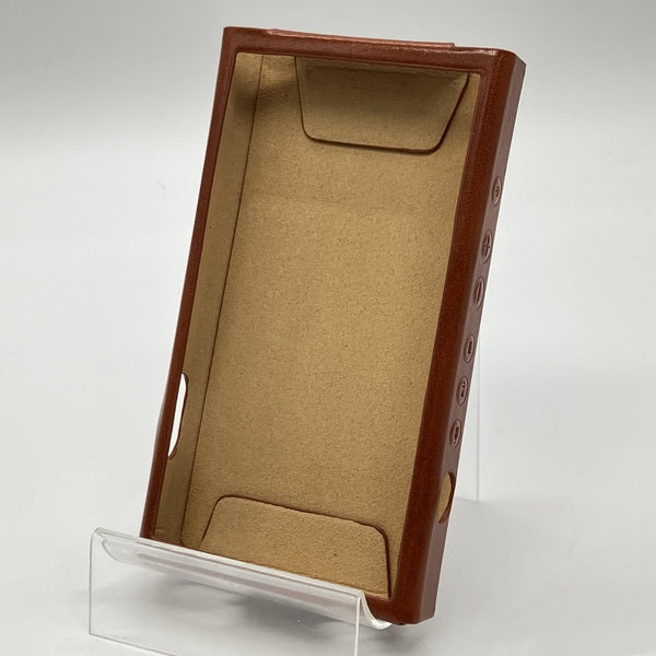 e☆イヤホン 【中古】NW-ZX700シリーズ用 レザーケース ブラウン