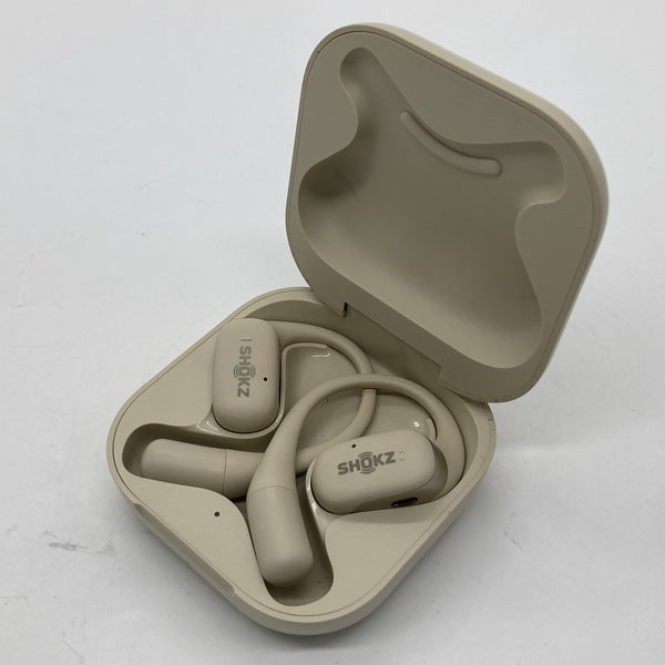 SHOKZ ワイヤレスイヤホン OPENFIT ベージュ ショックス ワイヤレス イヤホン 左右分離 IP55 最大48時間 USB