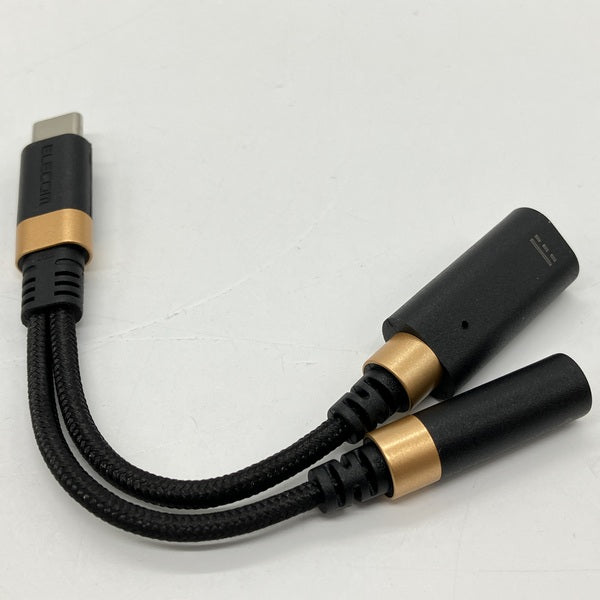 【中古】給電付き Type-C-3.5mm変換ケーブル (DAC搭載/高耐久) ブラック 【MPA-C35CSDPDBK】【秋葉原】