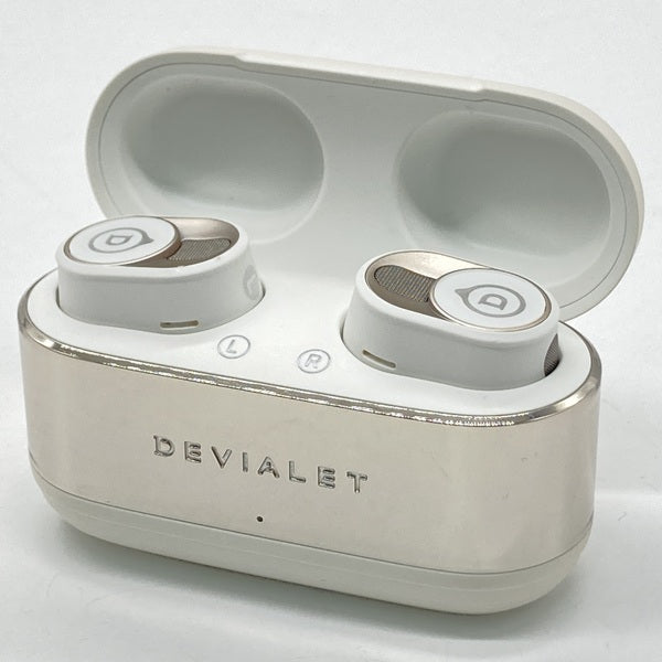 極美品 Devialet Gemini II Iconic White Devialet Gemini II White - Luxury Wireless Earbuds