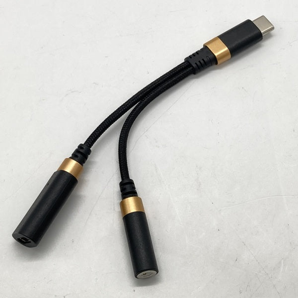 【中古】給電付き Type-C-3.5mm変換ケーブル (DAC搭載/高耐久) ブラック 【MPA-C35CSDPDBK】【名古屋】