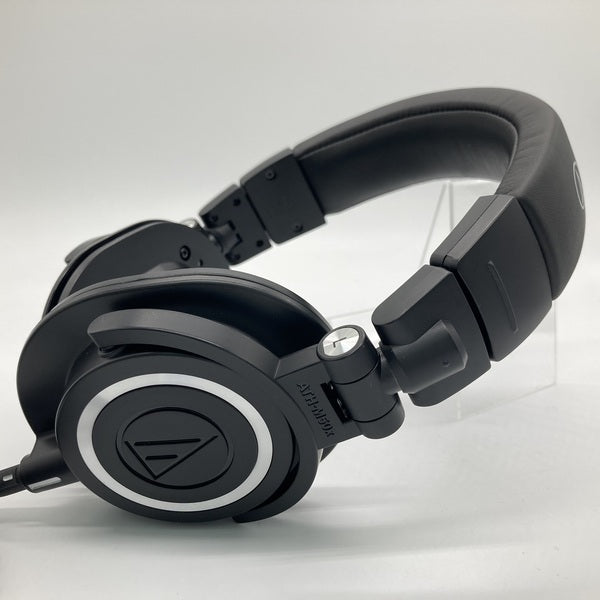 【保存版】 audio-technica 【中古】ATH-M50X ブラック(イヤーパッド欠品 ヘッドホン