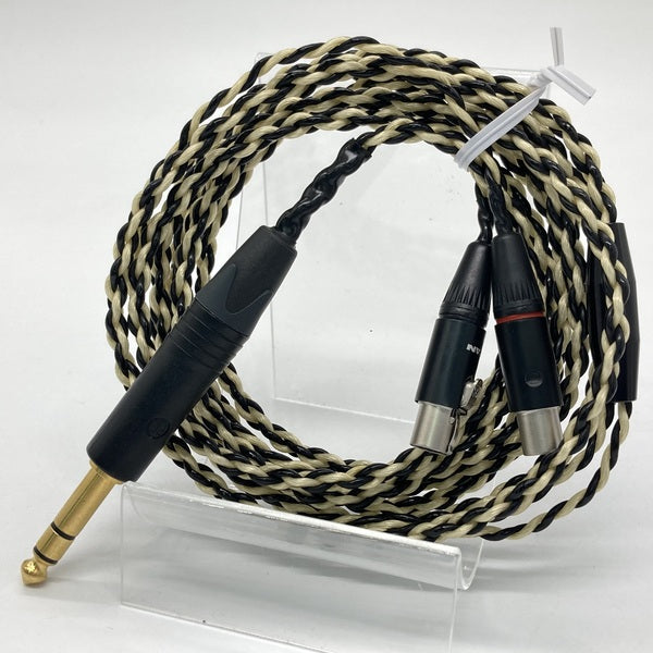 【中古】Premium Black-Silver headphone cable for LCD (6.3mm 標準プラグ) 【CBL-BL-1030】【日本橋】
