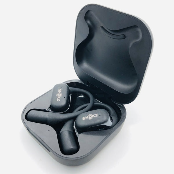 中古(B)] shokz 完全ワイヤレスイヤホン OpenFit ブラック[良い