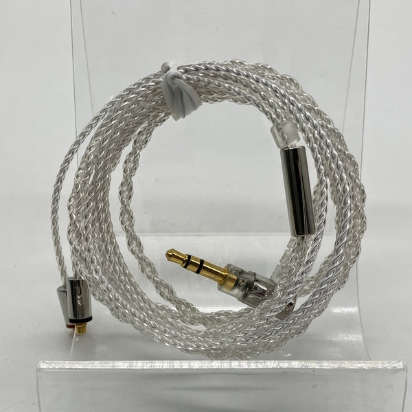 final 【中古】シルバーコートケーブル MMCX 1.2m 3.5mm 【C106