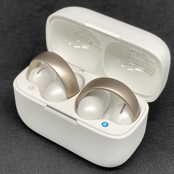 発掘 - 新登場ブランド Anker 【中古】Soundcore AeroClip ホワイト&ゴールド【A3388N21 イヤホン