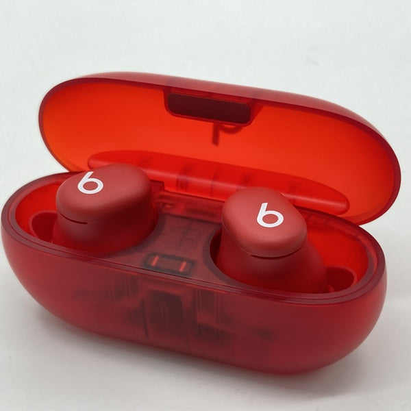 Beats Solo Buds トランスペアレントレッド