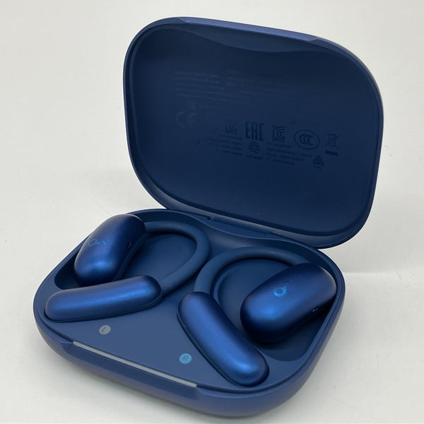 ベビーグッズも大集合 Anker 【中古】Soundcore 【A3874N31 ディープブルー 2 AeroFit イヤホン