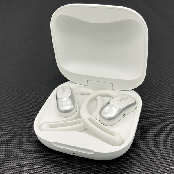 SHOKZ OPENFIT AIR ホワイト 充電ケース付き イヤホン Shokz（ショックス） OpenFit Air - White｜SKZ-EP-000026