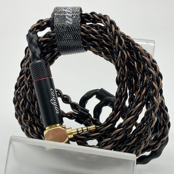 【中古】cooyin mmcx 2.5mm単結晶銅+銀メッキ銅 8芯リケーブル【秋葉原】
