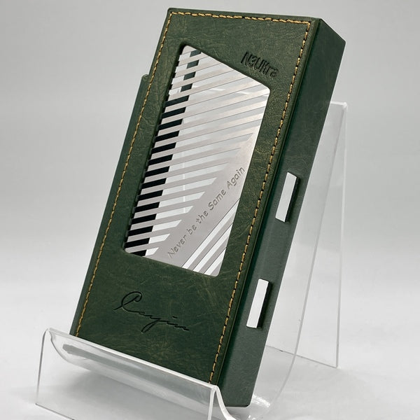 【中古】N3Ultra用純正レザーケース グリーン【日本橋】