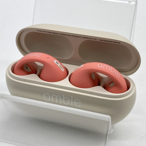 イヤホン ambie AM-TW02/FBC Flamingo x Beige ambie sound earcuffs AM-TW02 Flamingo × Beige – ambie STORE