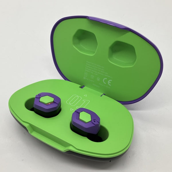 final 【中古】EVA2020×final 完全ワイヤレスイヤホン 初号機