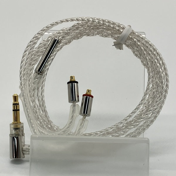 final 【中古】シルバーコートケーブル MMCX 1.2m 3.5mm 【C106