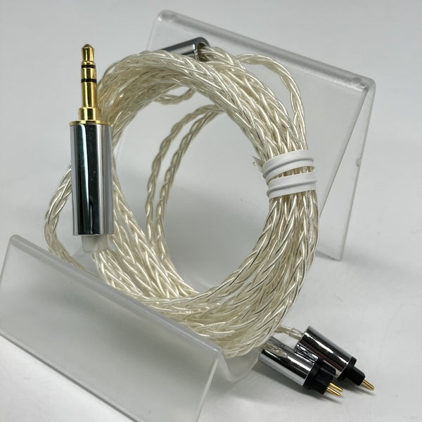 final C141 2pin ソフトシルバーコートケーブル　3.5mmプラグ final 【中古】ソフトシルバーコートケーブル 2Pin 3.5mm (1.2m