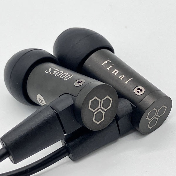 イヤホン final S3000 有線イヤホン final S3000 ステンレス切削製/2Pin/OFCケーブル