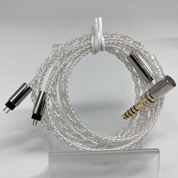 final C106シルバーコートケーブル2pin,1.2m,4.4mmバランス final シルバーコートケーブル 2Pin 1.2m 4.4mm 5極バランス