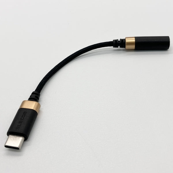 【中古】Type-C-3.5mm変換ケーブル (高耐久) ブラック 【AD-C35SDBK】【仙台】