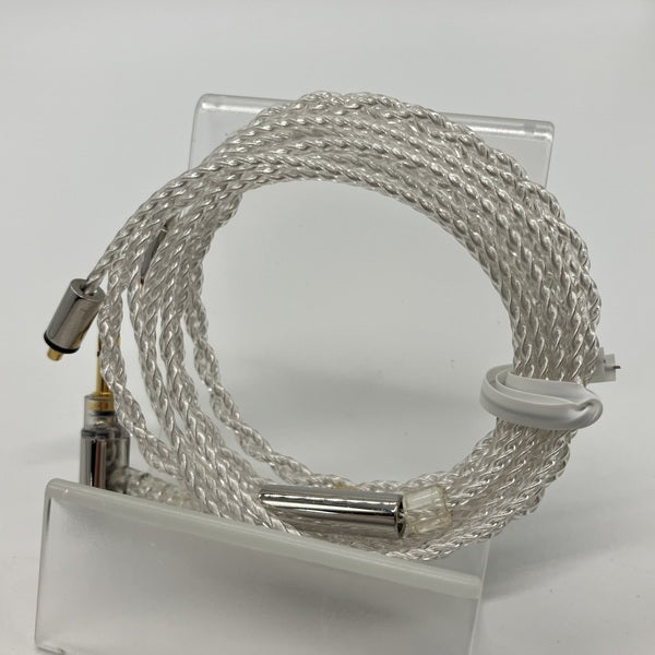final 【中古】シルバーコートケーブル MMCX 1.2m 3.5mm 【C106