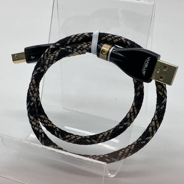 【中古】VIABLUE KR-2 SILVER High-End USBケーブル A/B (50cm)【秋葉原】