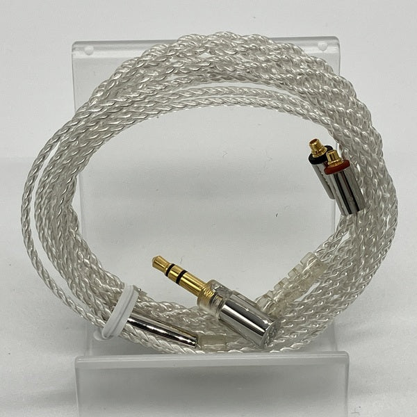 final 【中古】シルバーコートケーブル MMCX 1.2m 3.5mm 【C106