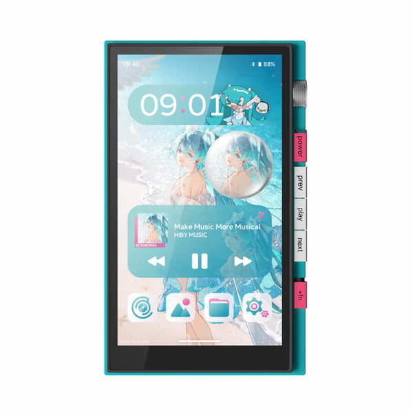 からす様　Hiby 初音ミクセットYUMEイヤホン　M500プレーヤー HiBy 初音ミクとコラボした新型プレイヤー「M500」イヤホン「YUME」を