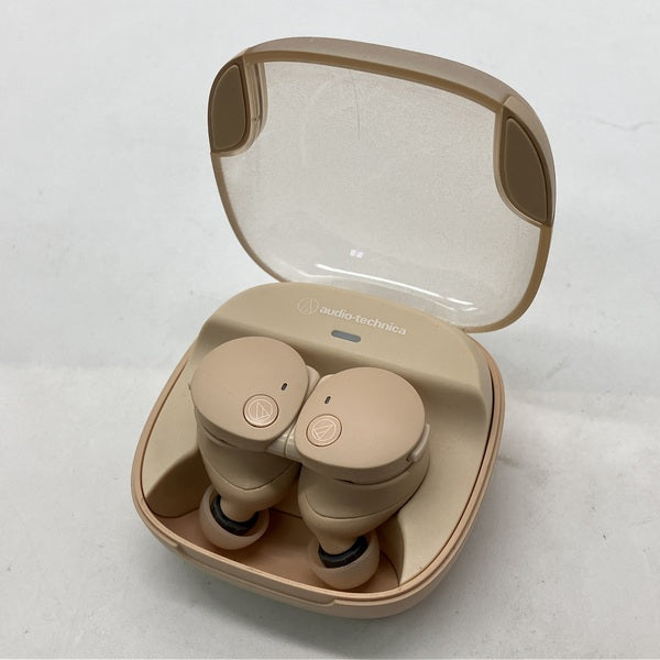 【極美品】audio-technica ATH-CKS50TW2 ベージュ ATH-CKS50TW2｜イヤホン：完全ワイヤレス SOLID BASS｜株式会社