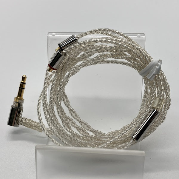 未使用 final C106 銀メッキ ケーブル final 【中古】シルバーコートケーブル 2Pin 1.2m 3.5mm 【C106
