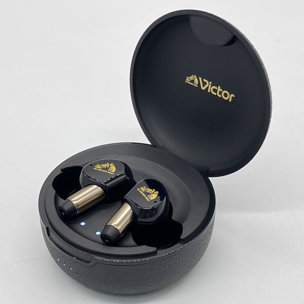 Victor WOOD master ワイヤレスイヤホン(ピアノブラック) Victor 【中古】WOOD master HA-FW5000T-B ピアノブラック【日本橋