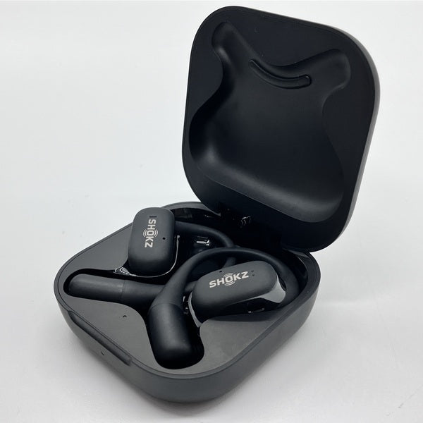 ✨中古美品　Shokz OpenFit Air ブラック ワイヤレスイヤホン Shokz OpenFit Air Open-Ear True Wireless Earbuds, Black