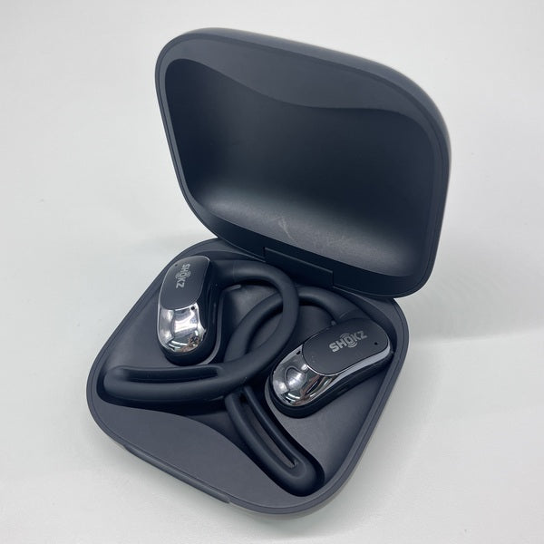 ✨中古美品　Shokz OpenFit Air ブラック ワイヤレスイヤホン SHOKZ フルワイヤレスイヤホン OpenFit Air [ ワイヤレス ( 左右分離