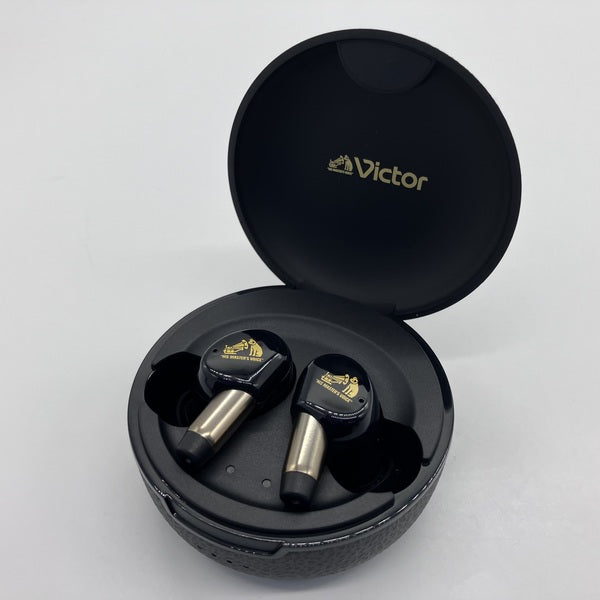 Victor Wood Master ピアノブラック ほぼ未使用 ケース付き 完全ワイヤレスイヤホン WOOD master ピアノブラック HA-FW5000T-B