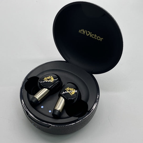新品未開封　ワイヤレスイヤホン WOOD masterビクター　ピアノブラック Victor 【中古】WOOD master HA-FW5000T-B ピアノブラック【秋葉原