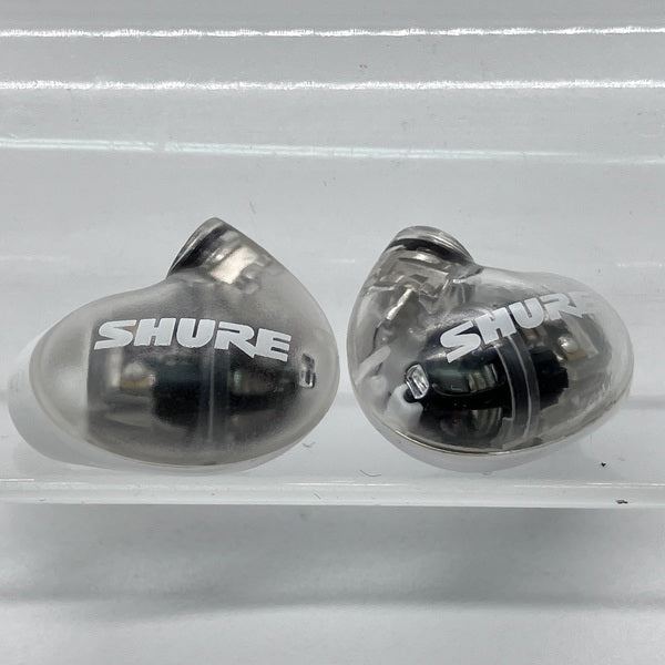 【新品未使用】SHURE AONIC 4 有線イヤホン マイク付 ホワイト SHURE 【中古】AONIC4 ホワイト 【SE42HYW+UNI-A】（ケーブル欠品