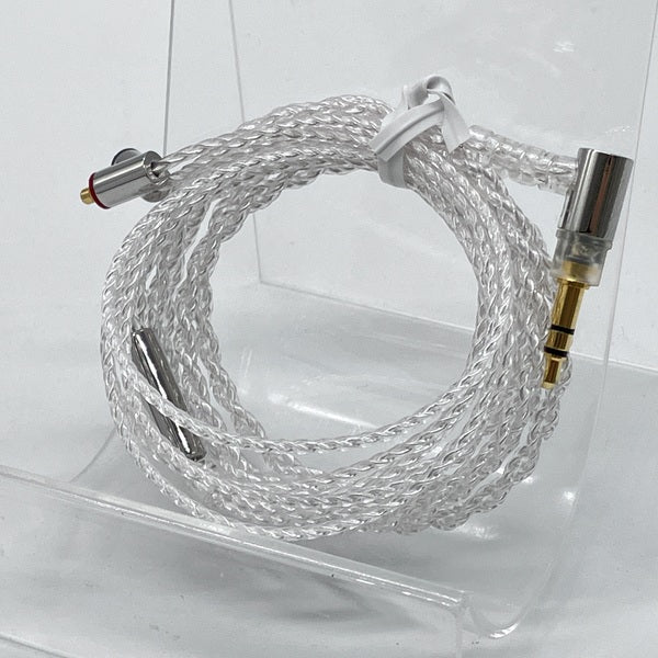 final 【中古】シルバーコートケーブル MMCX 1.2m 3.5mm 【C106