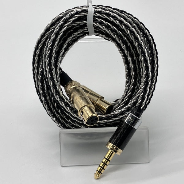 【1点のみ】7N粒子単結晶銅銀メッキ リッツ構造ケーブルMMCX3.5mm GUCraftsman 【中古】7N単結晶銅+7N単結晶銀混合編組ケーブル