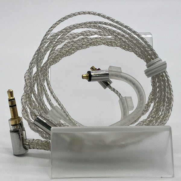 final 【中古】シルバーコートケーブル MMCX 1.2m 3.5mm 【C106