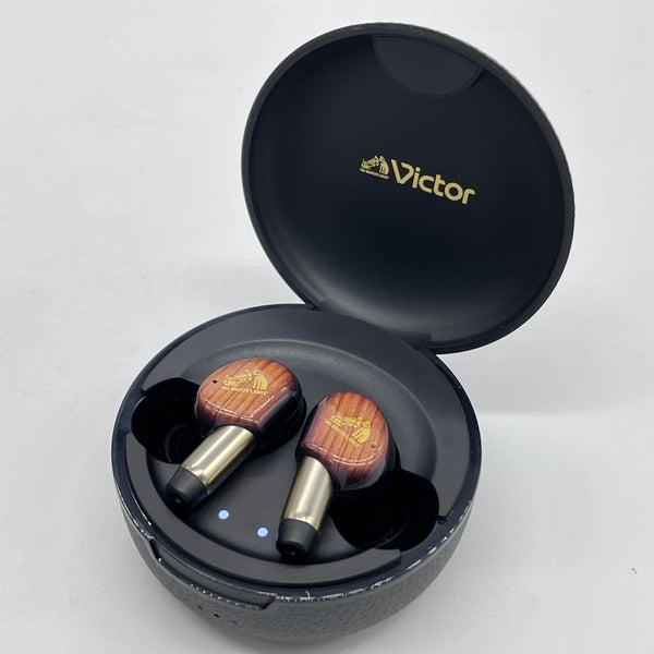 Victor WOOD master ワイヤレスイヤホン　サンバースト中古品 Victor 【中古】WOOD master HA-FW5000T-T サンバーストブラウン